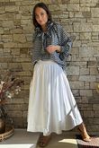 Nonni Gingham Poet Blouse Navy